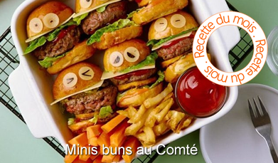 Mini buns au Comté